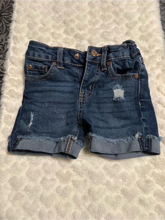 Celebrity Pink Other - Celebrity Pink Dark Blue Denim Distressed Kids Shorts